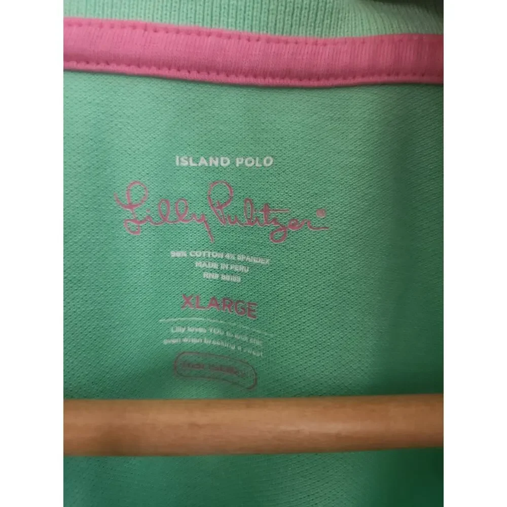 XL Lilly Pulitzer green island polo - Picture 2 of 2